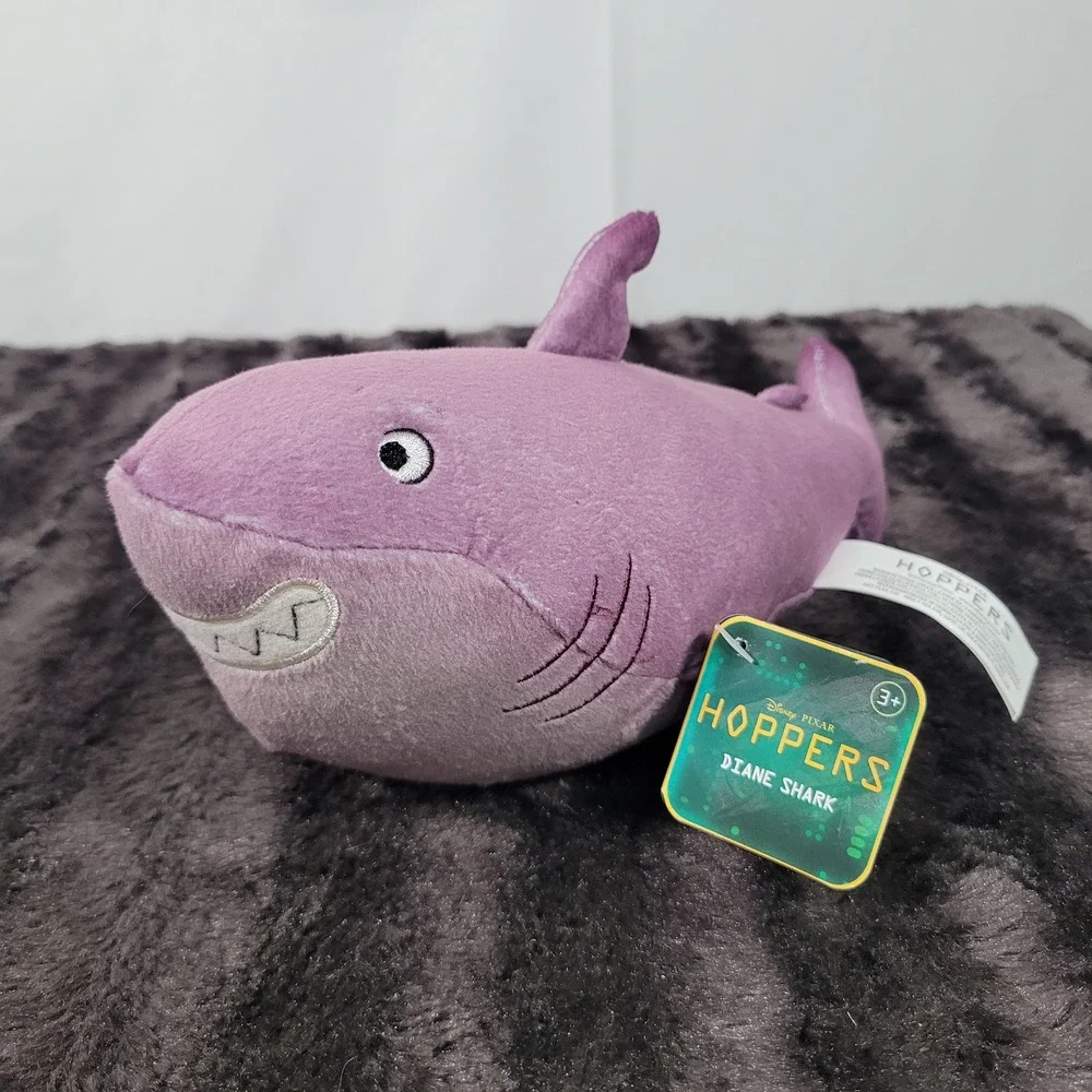 Disney Pixar Hoppers Diane Shark Purple Plush Stuffed Animal Toy 2835LIH01 NWT